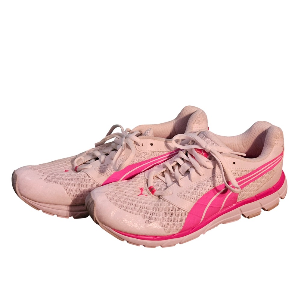 Puma Poseidon Women's Athletic Running Shoes White‎ Pink Size 10